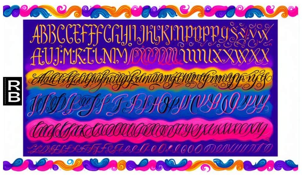 Lettering styles experimentation