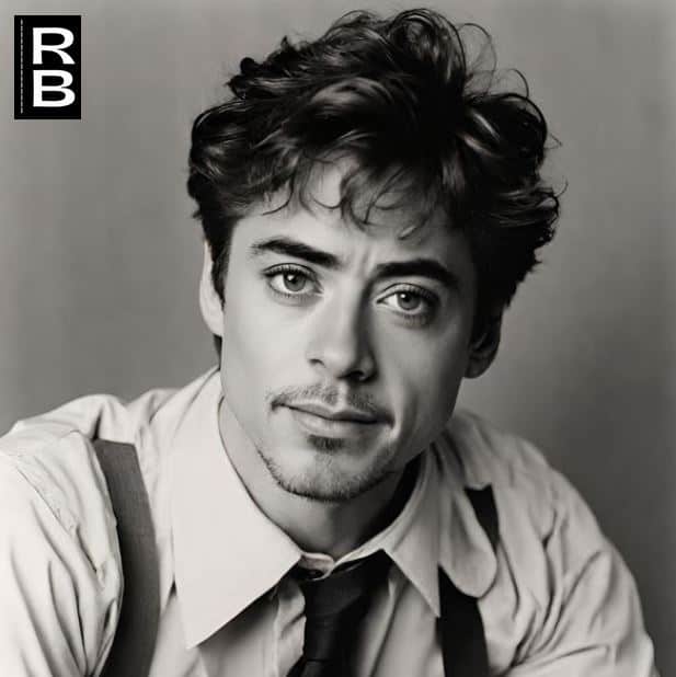 Artwork representing Robert Downey Jr. as the main character in the movie "Heart and Souls."